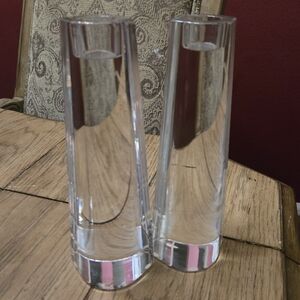 Elegant Crystal Candle Holders